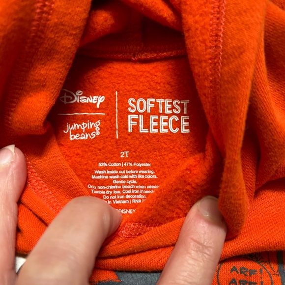 Disney by Jumping  bean soft fleece pullover boys 2t Mickey Mouse hoodie - Picture 4 of 4